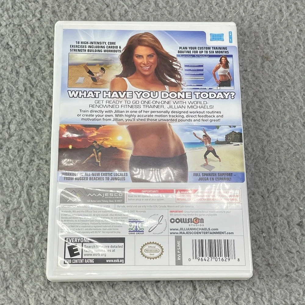 Wii Fit Nintendo Jillian Michaels Fitness Ultimatum LOT of 2